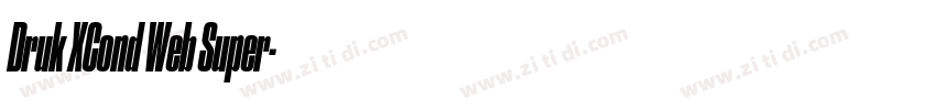 Druk XCond Web Super字体转换